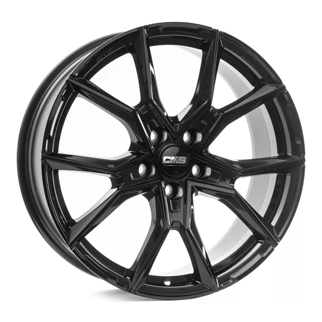 CMS C33-CBG complete black gloss 8.0Jx18 5x112 ET46