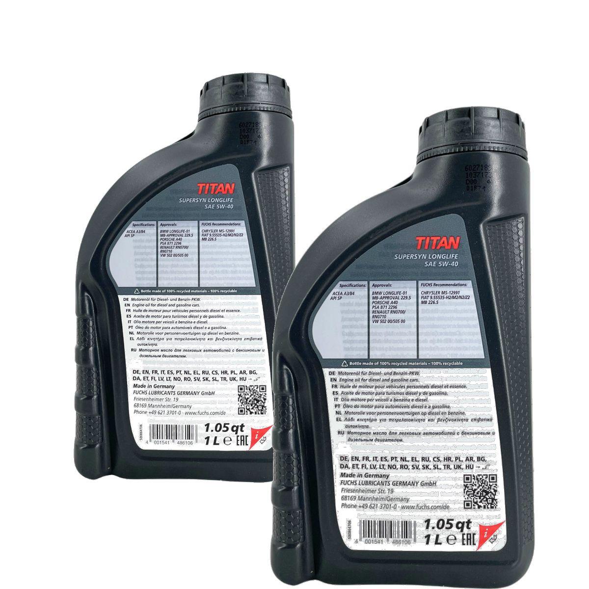 Fuchs Titan Supersyn Longlife 5W-40 2x1 Liter