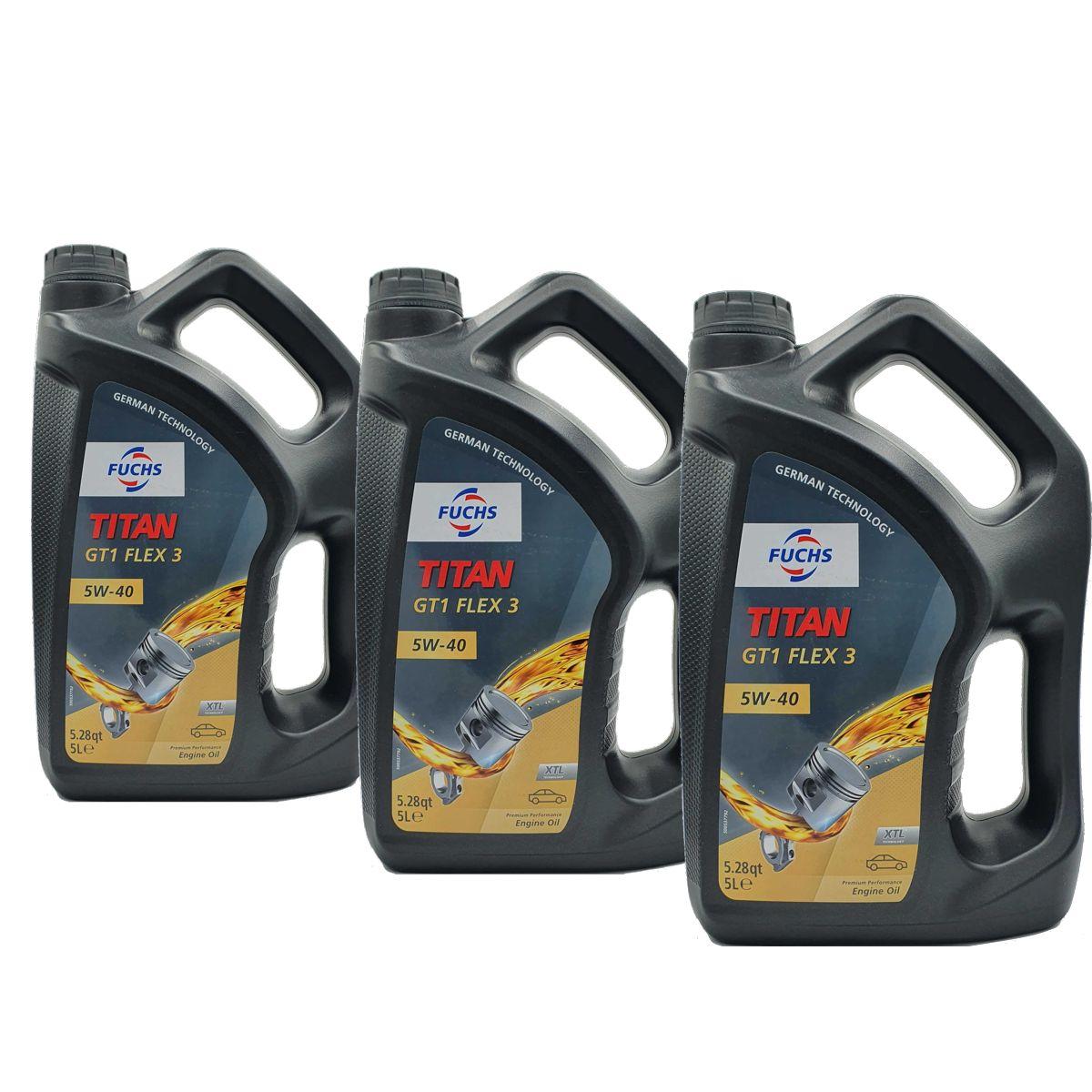 Fuchs Titan GT1 Flex 3 5W-40 3x5 Liter