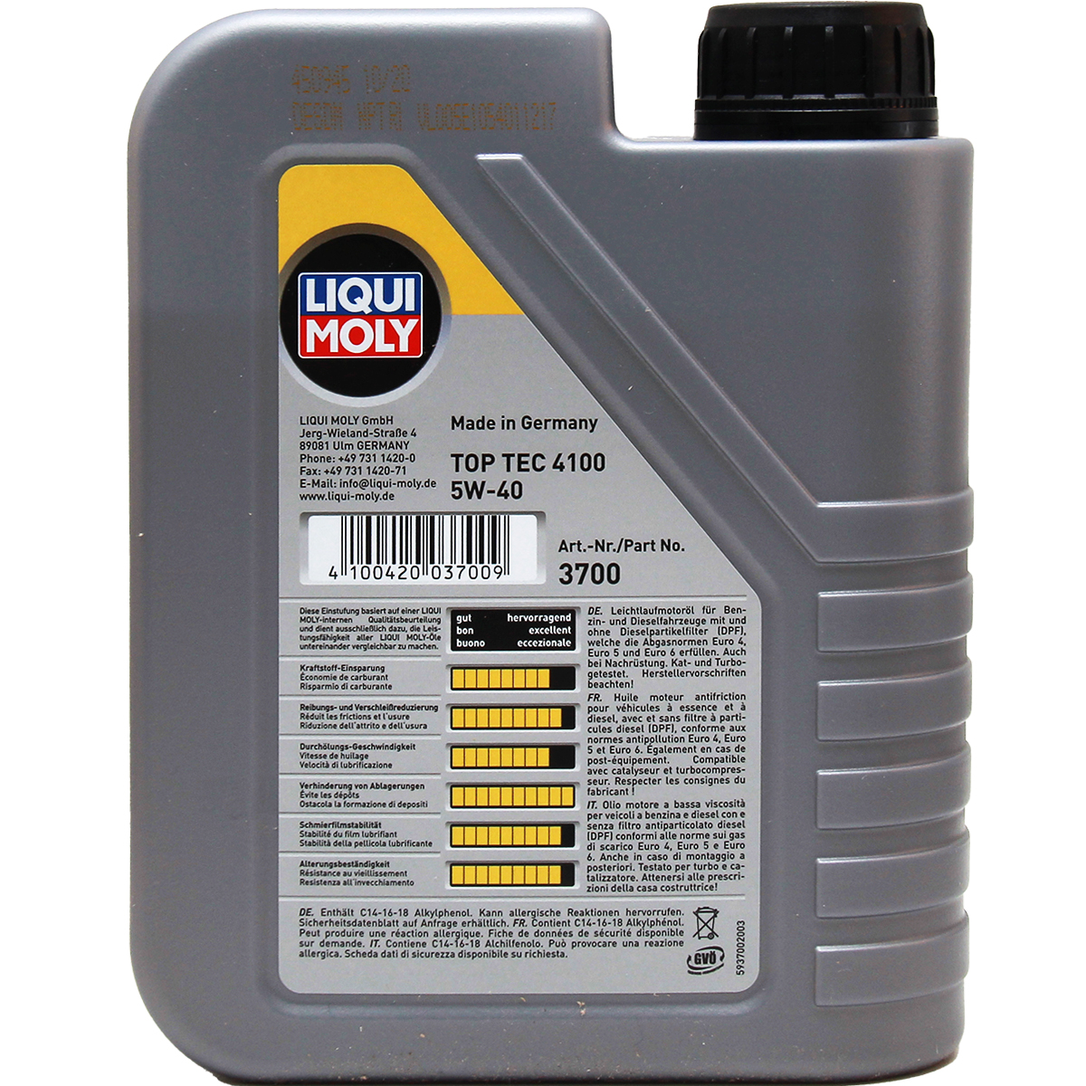 Liqui Moly Top Tec 4100 5W-40 1 Liter
