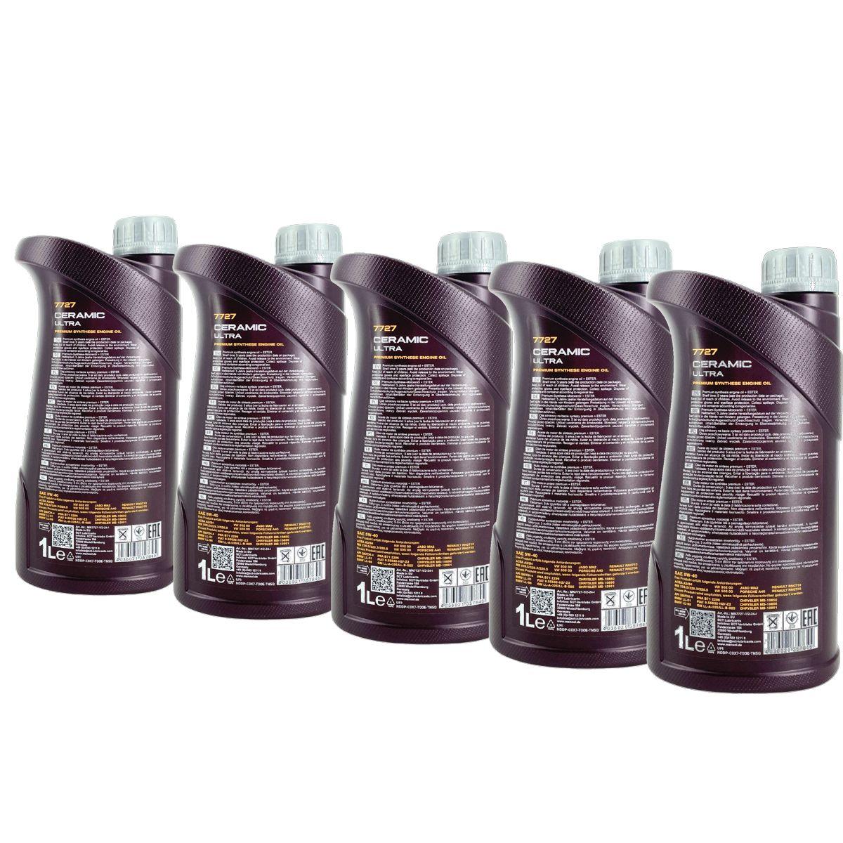 Mannol Ceramic Ultra 5W-40 5x1 Liter