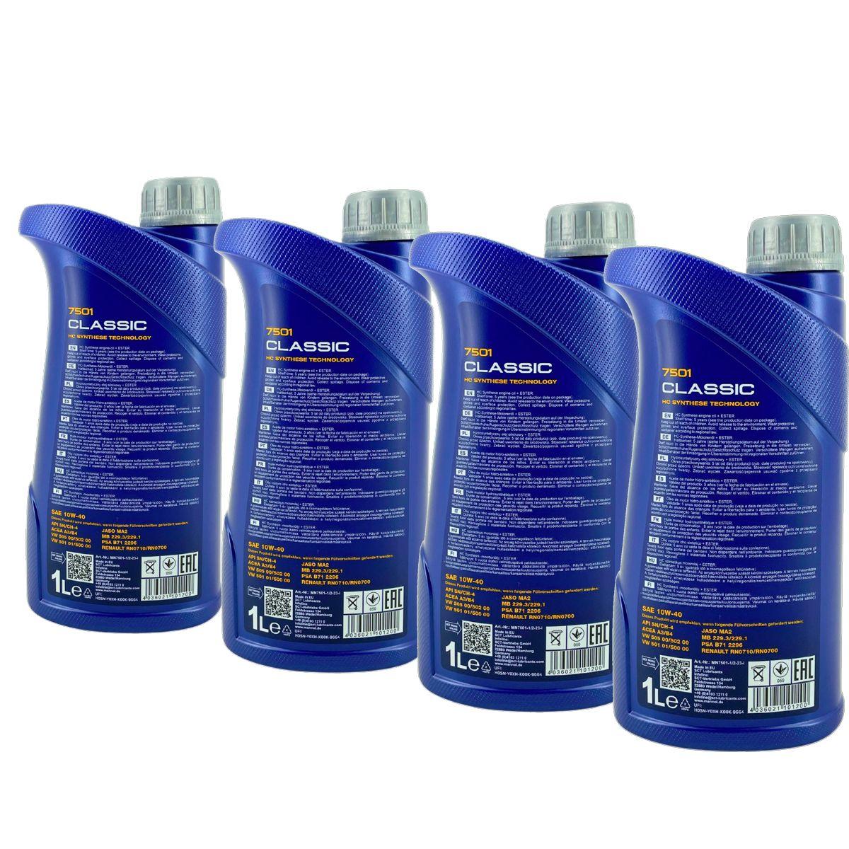 Mannol Classic 10W-40 4x1 Liter