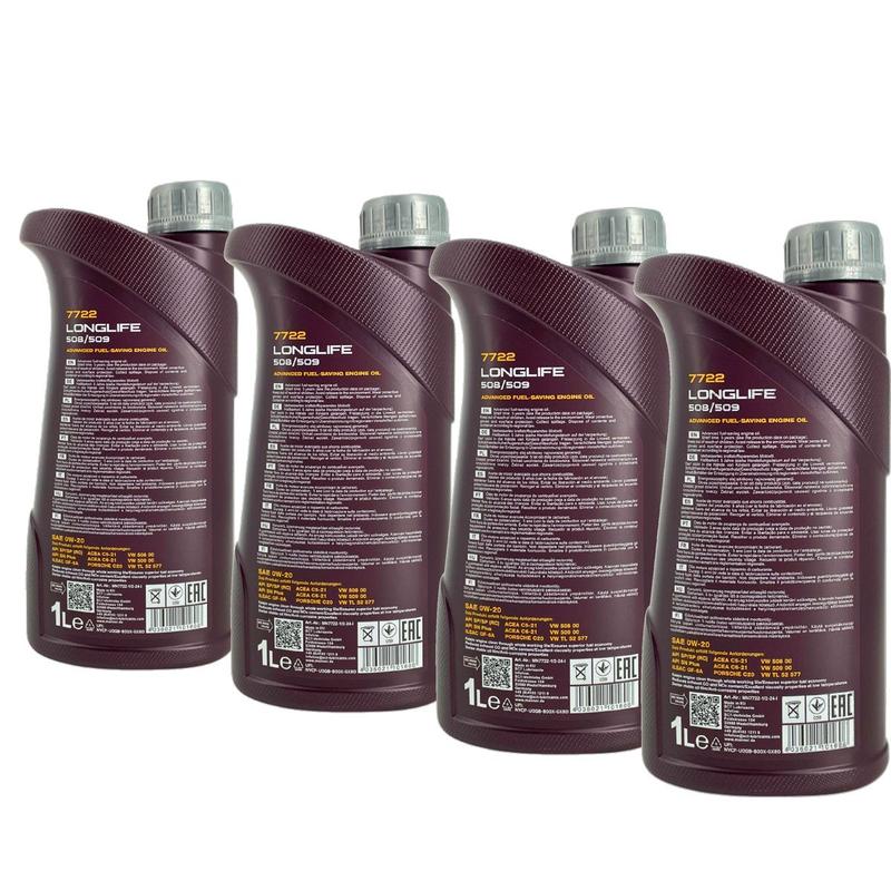 Mannol Longlife 508/509 0W-20 4x1 Liter