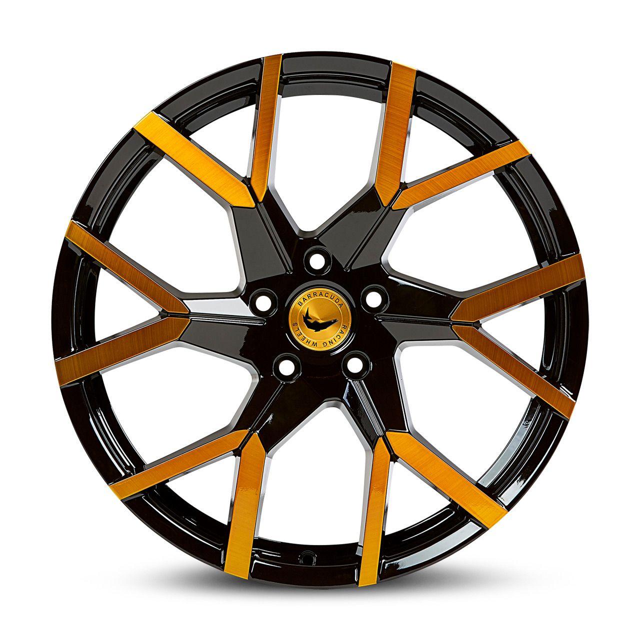 BARRACUDA TZUNAMEE EVO black gloss flashgold 9.0Jx20 5x120 ET40