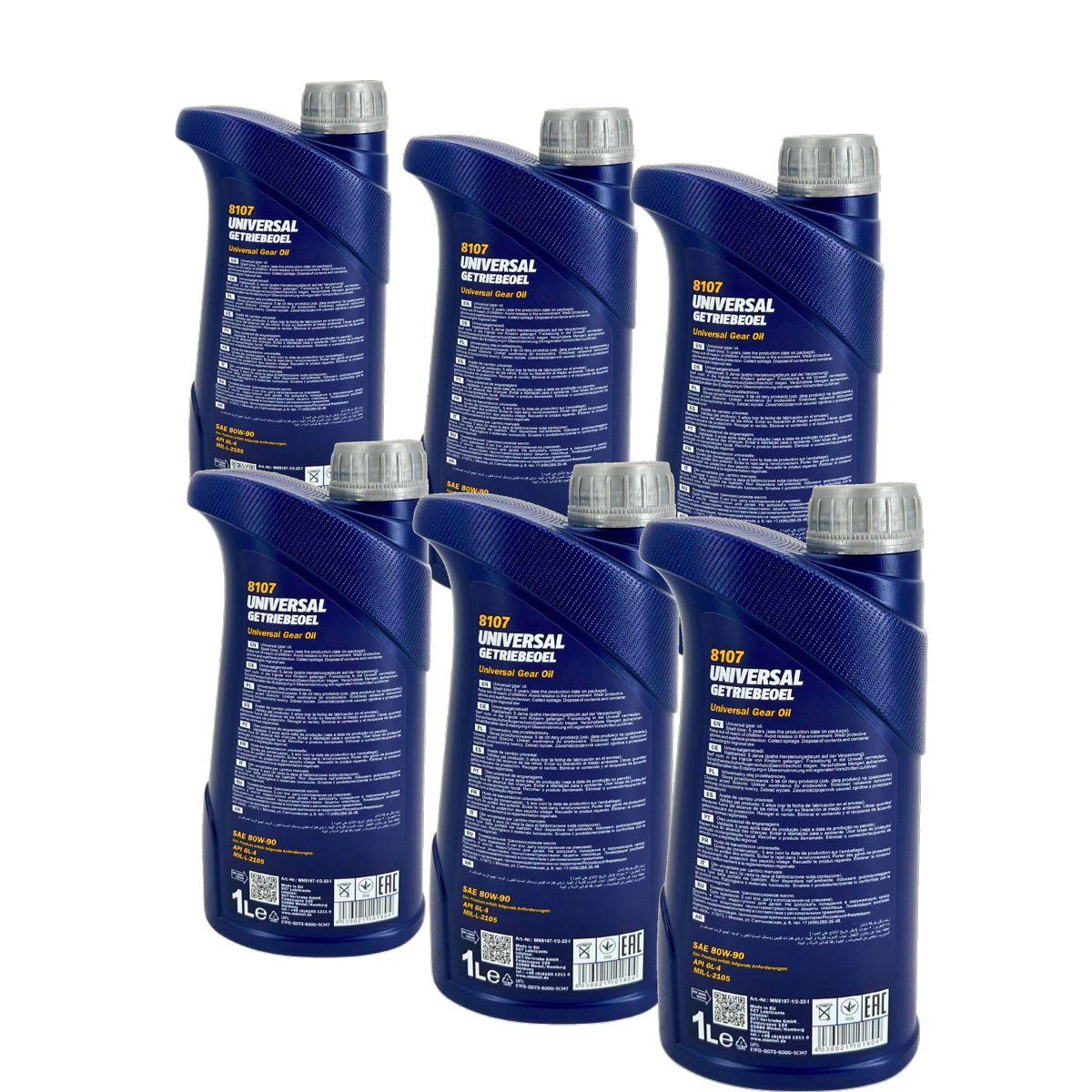Mannol Universal 80W-90 GL-4 6x1 Liter