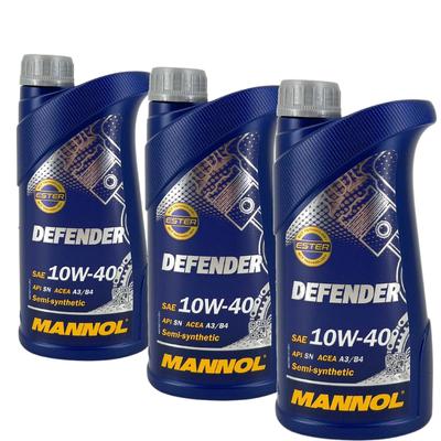 Mannol Defender 10W-40 3x1 Liter