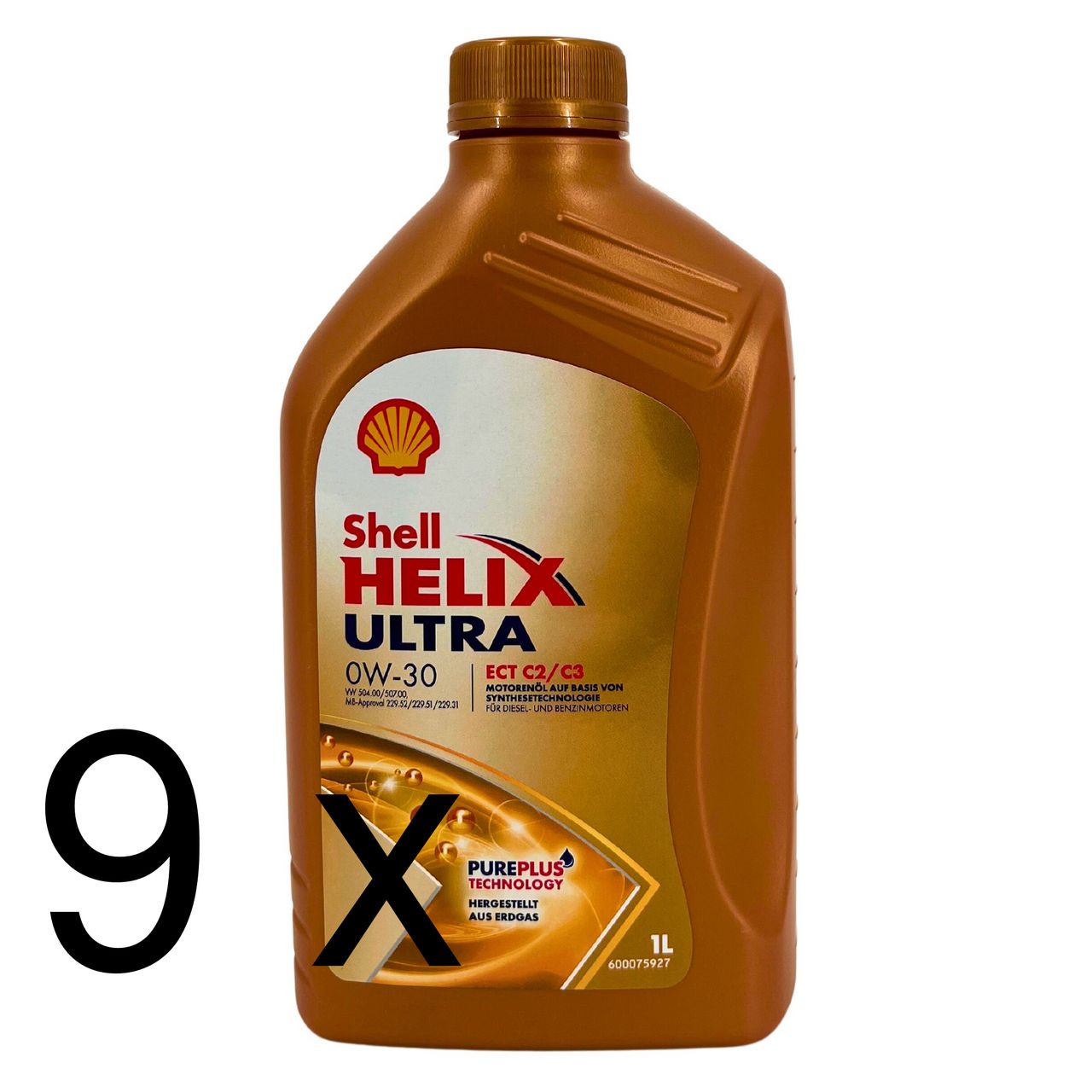 Shell Helix Ultra ECT C2 C3 0W-30 9x1 Liter