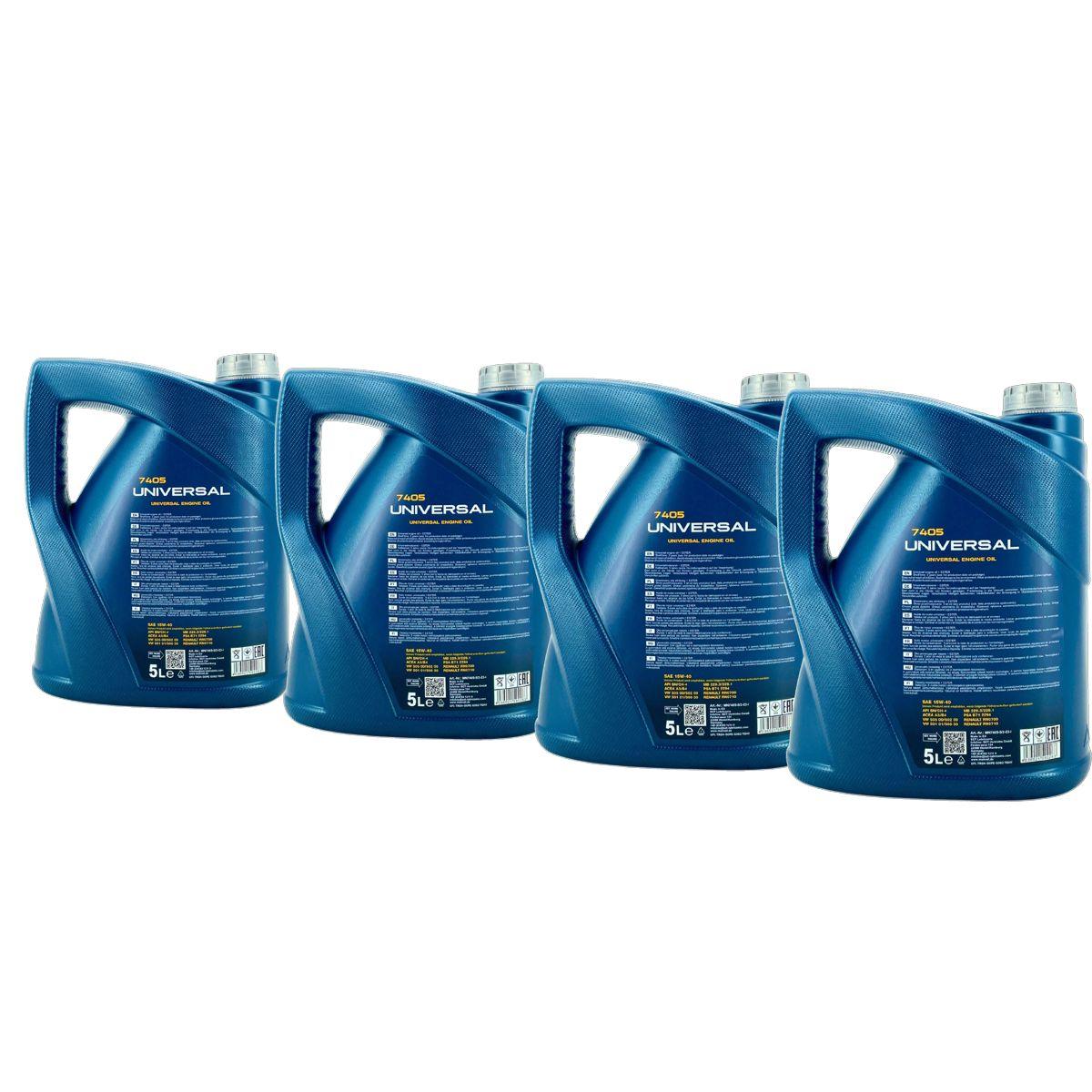 Mannol Universal 15W-40 4x5 Liter