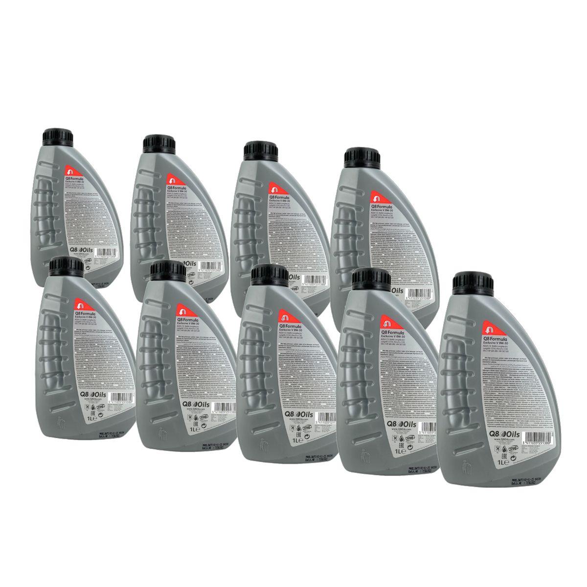 Q8 Formula Exclusive V 0W-30 9x1 Liter