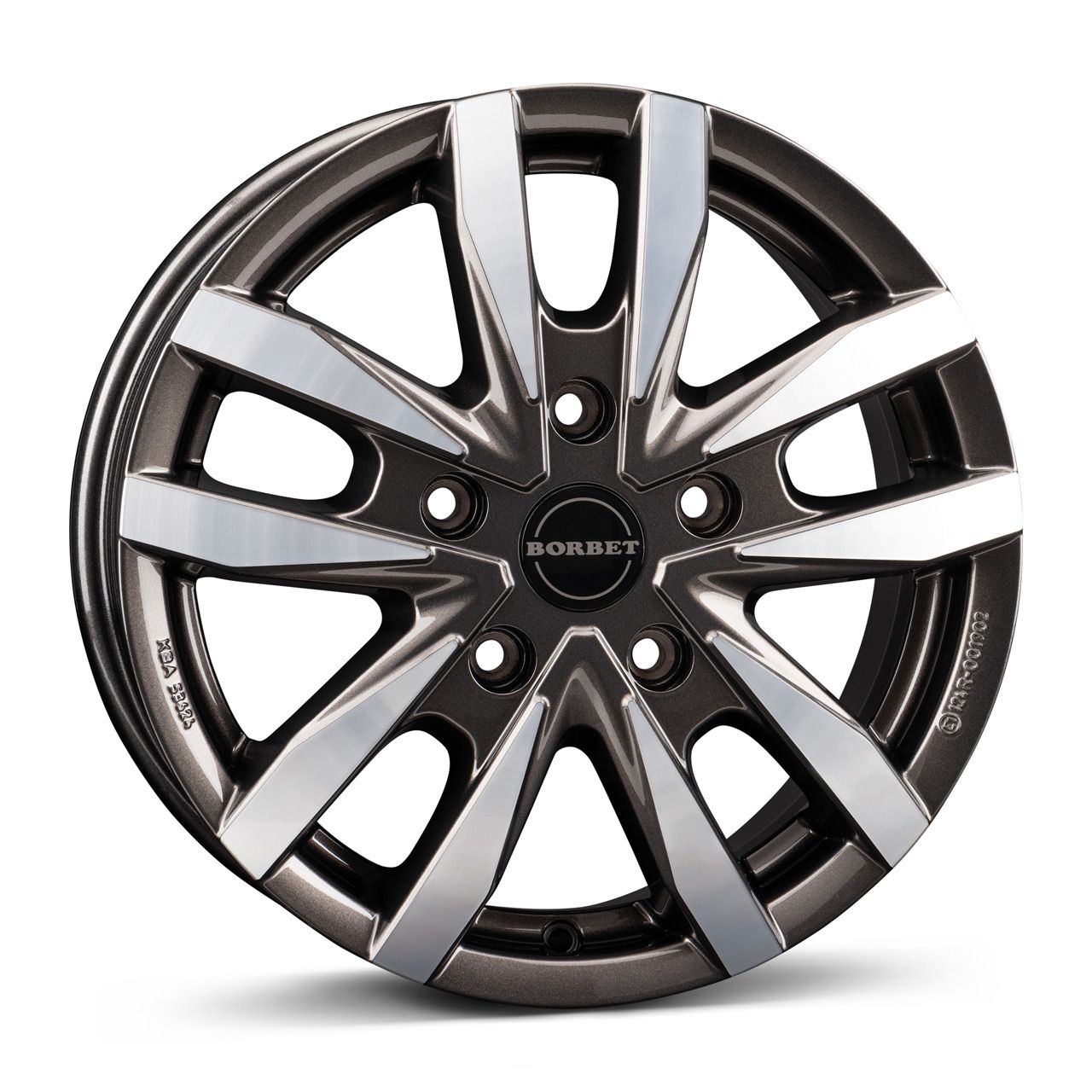 BORBET DESIGN CW5 mistral anthrazit glänzend poliert 7.5Jx18 5x130 ET53