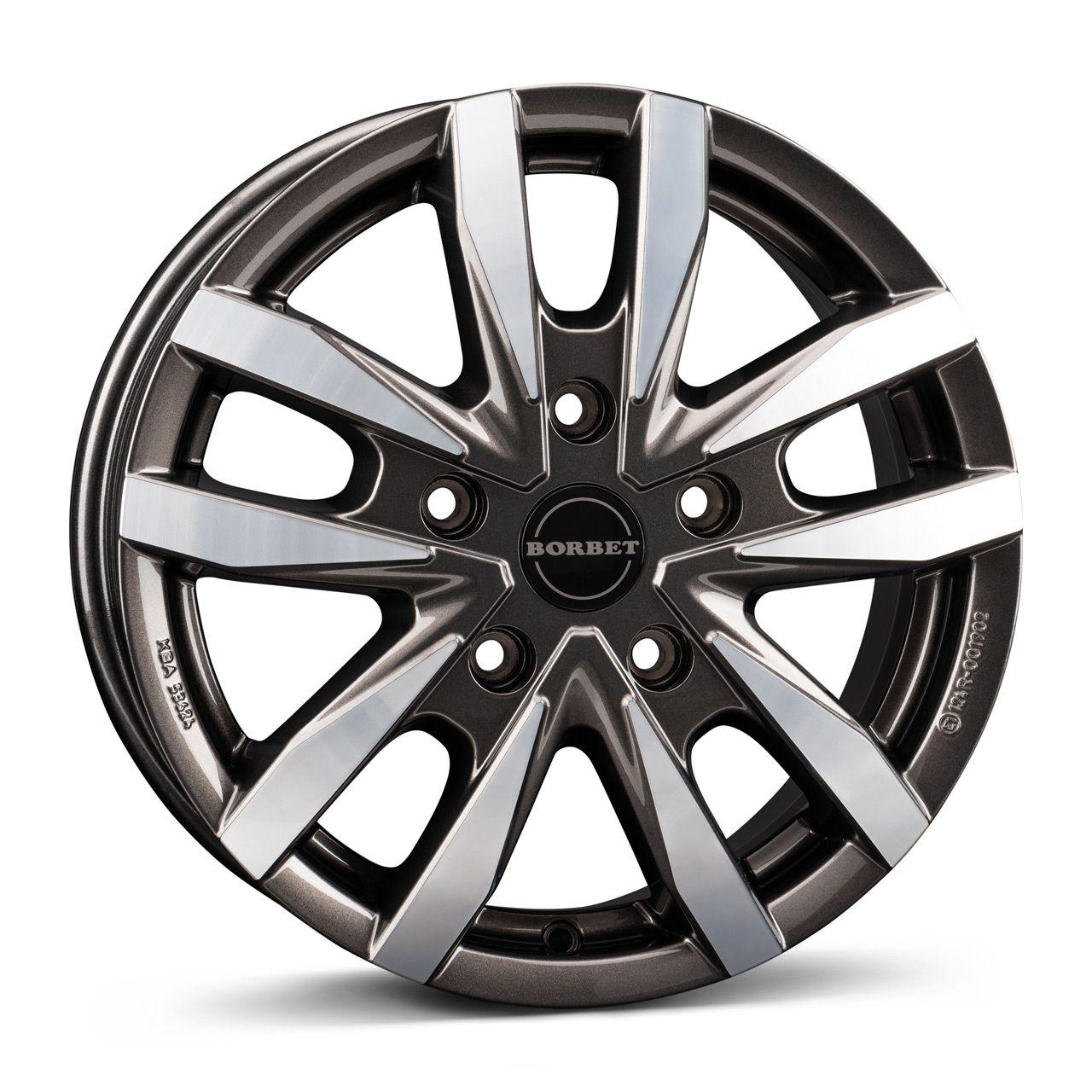BORBET DESIGN CW5 mistral anthrazit glänzend poliert 7.5Jx18 5x120 ET53