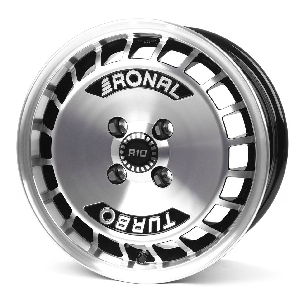 RONAL RONAL R10 TURBO schwarz-frontkopiert 7.0Jx15 4x100 ET37