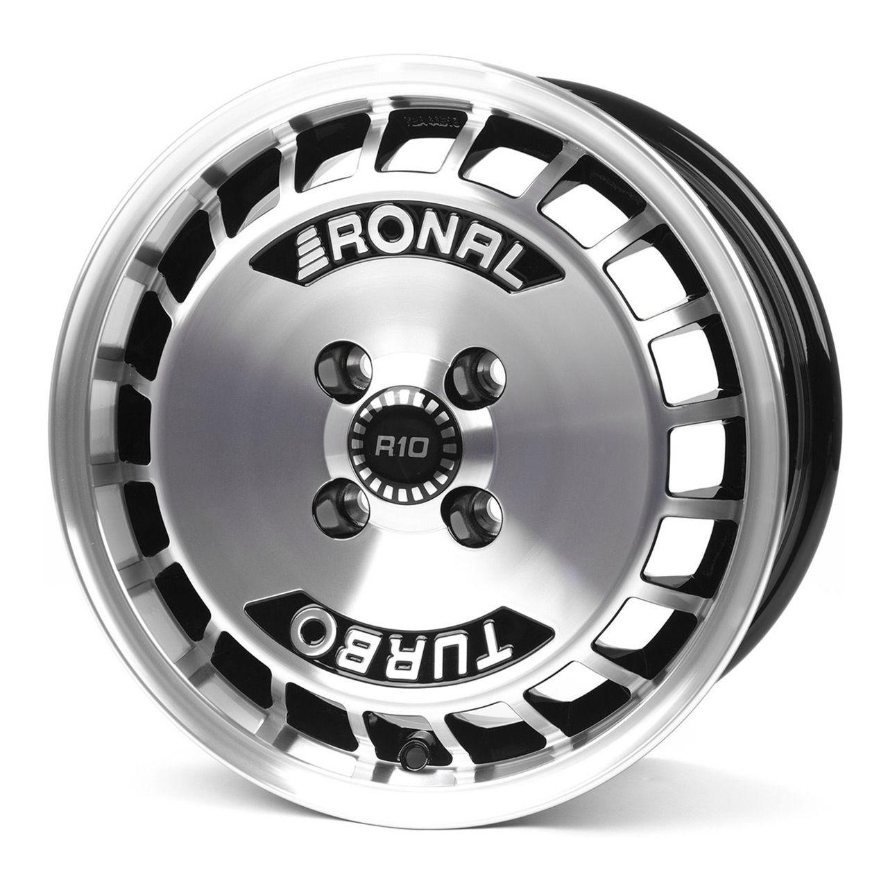 RONAL RONAL R10 TURBO schwarz-frontkopiert 7.0Jx15 4x100 ET37