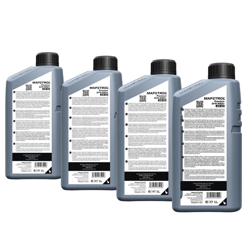 Mapetrol Premium Drift WS2+ 5W-50 4x1 Liter