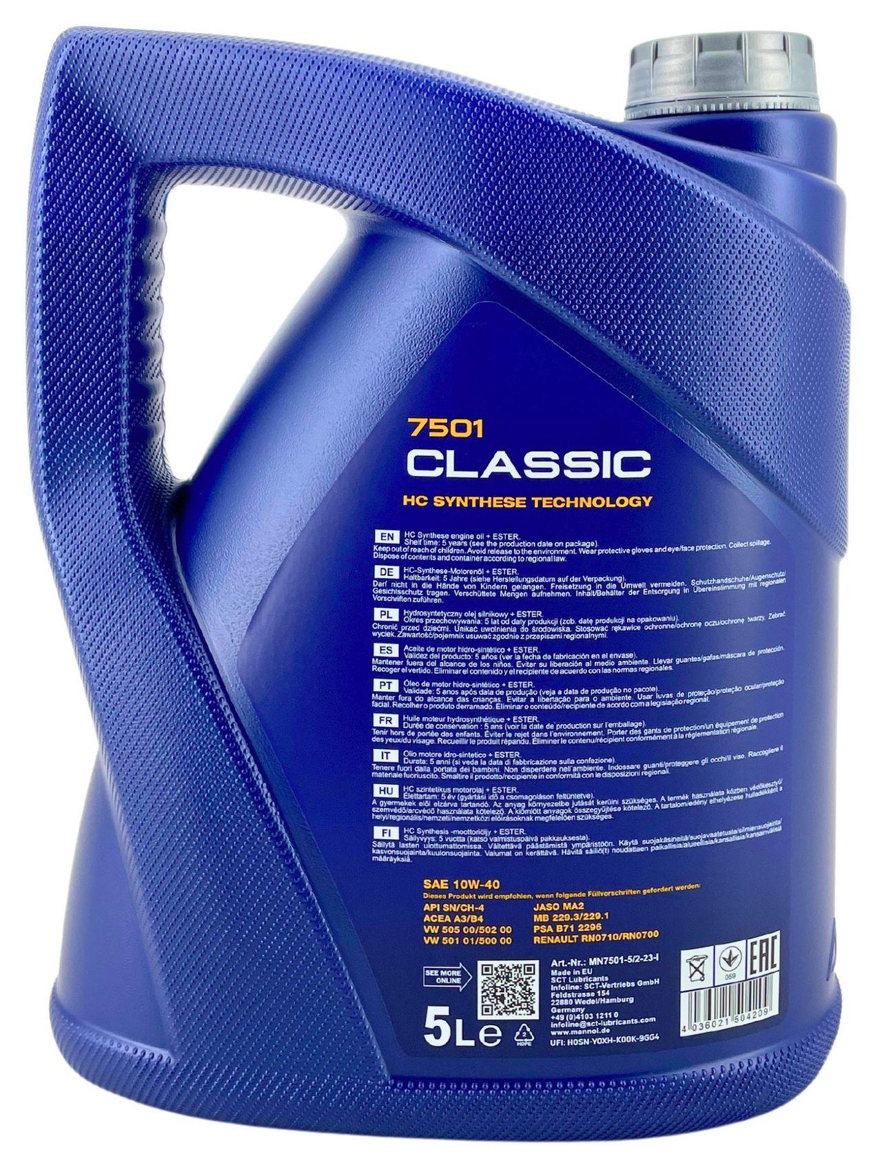 Mannol Classic 10W-40 5 Liter