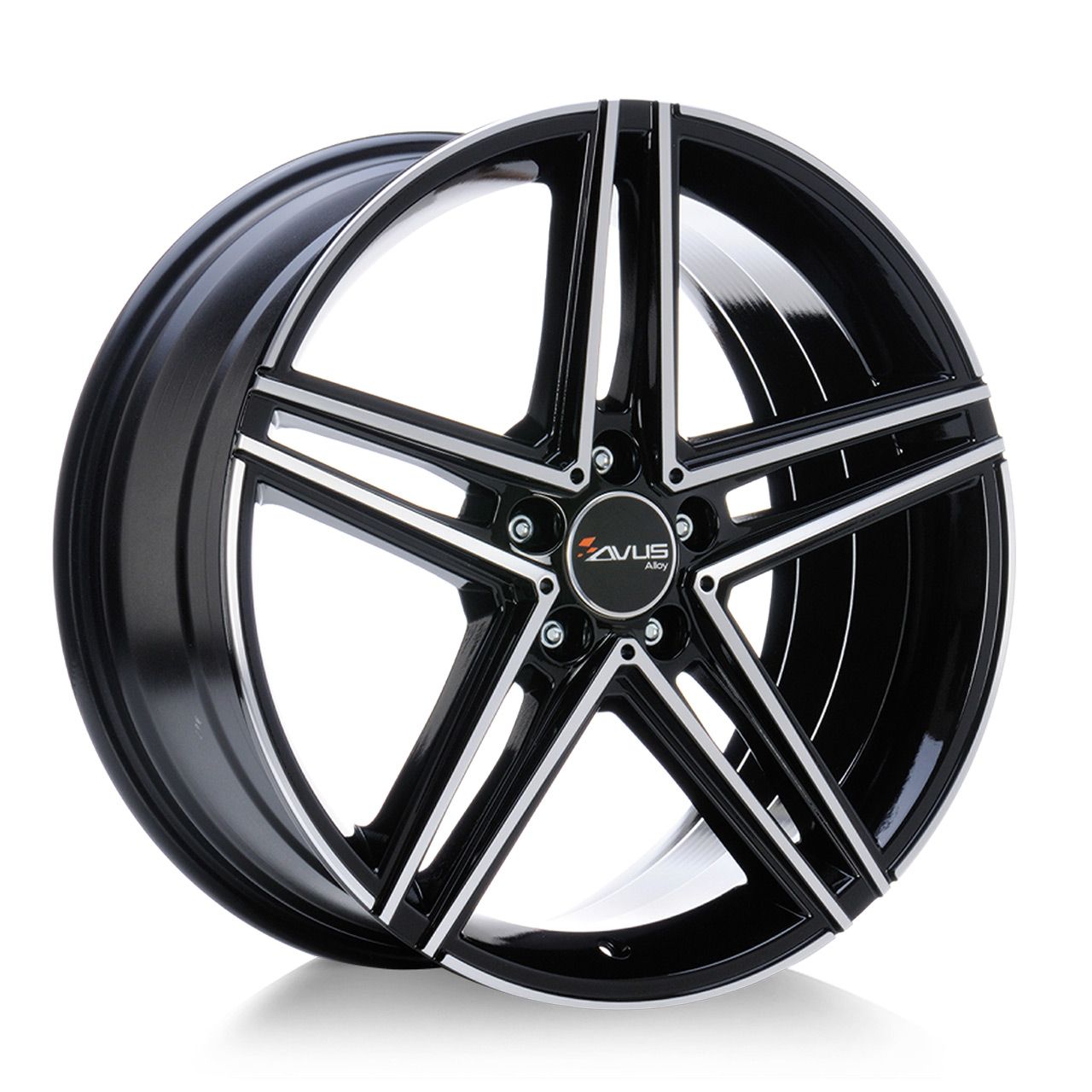 AVUS RACING AC-515 black polished 7.5Jx 5x112 ET52.5