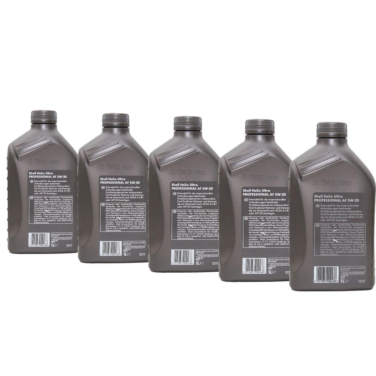 Shell Helix Ultra Professional AF 5W-20 5x1 Liter