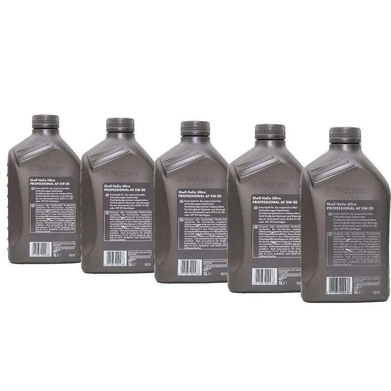 Shell Helix Ultra Professional AF 5W-20 5x1 Liter