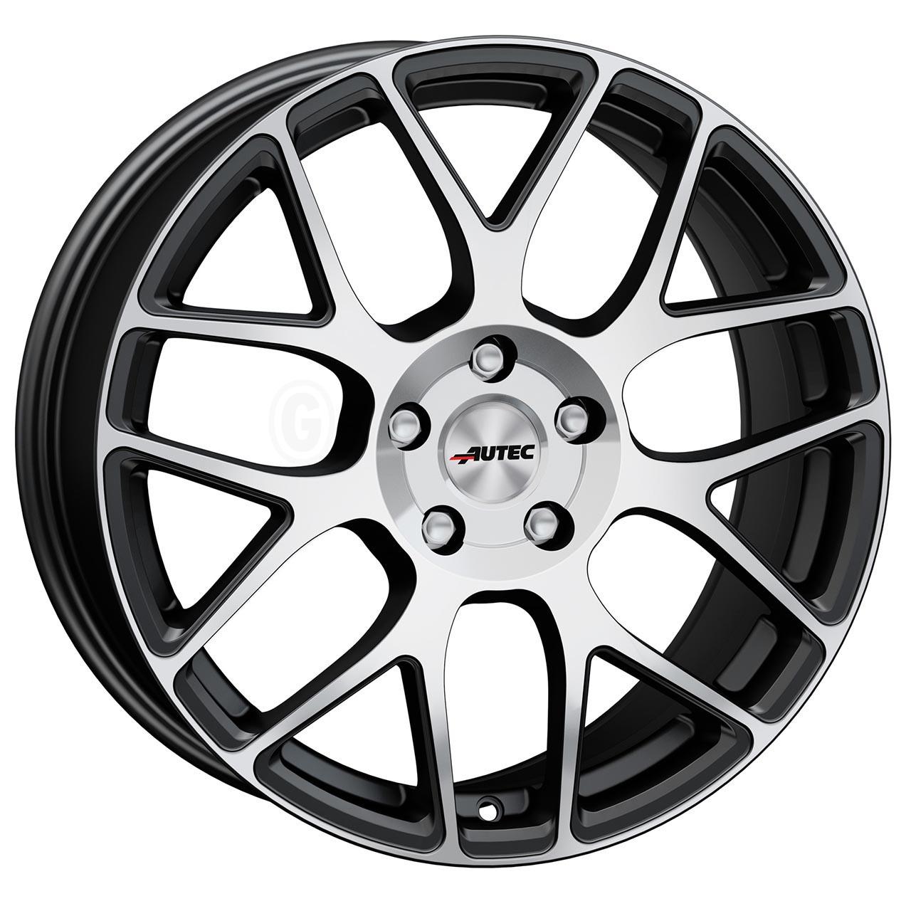 Autec Hexano Schwarz matt poliert 7x16 5x114.3 ET45