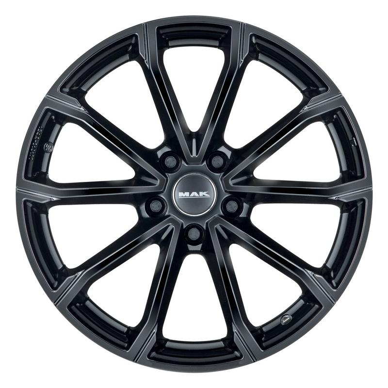 MAK DAVINCI gloss black 7.0Jx17 5x108 ET42
