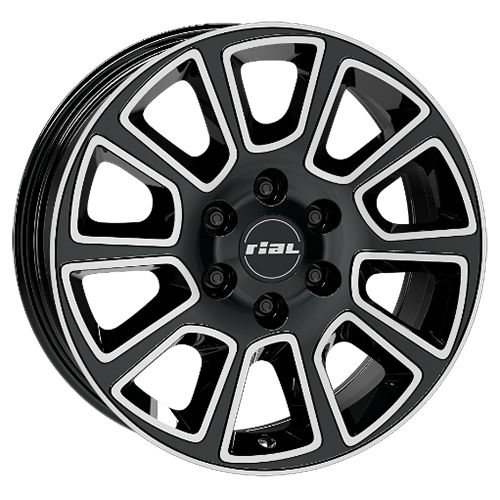 RIAL TRANSPORTER 2 diamantschwarz frontpoliert 6.0Jx16 5x114.3 ET50 RIAL TRANSPORTER 2 diamantschwarz frontpoliert 6.0Jx16 5x114.3 ET50