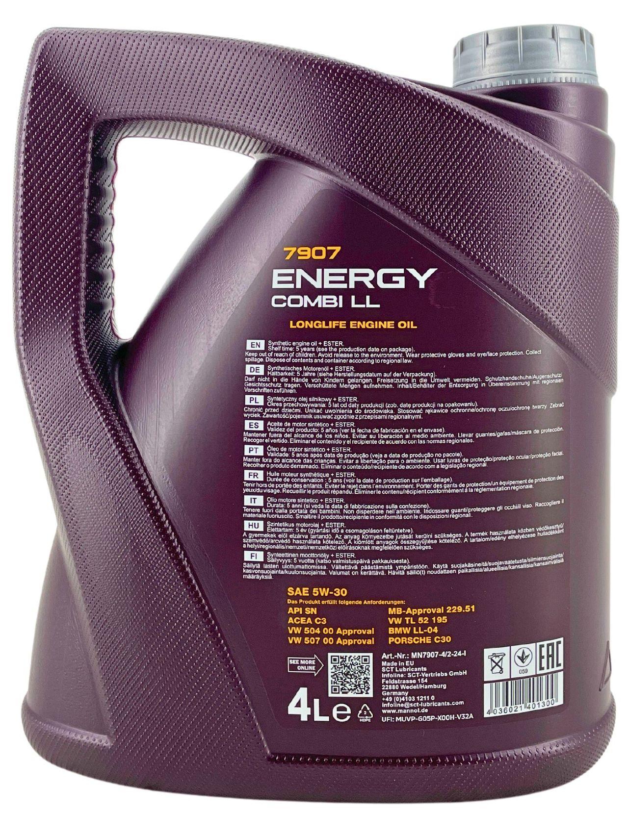 Mannol Energy Combi LL 5W-30 4 Liter