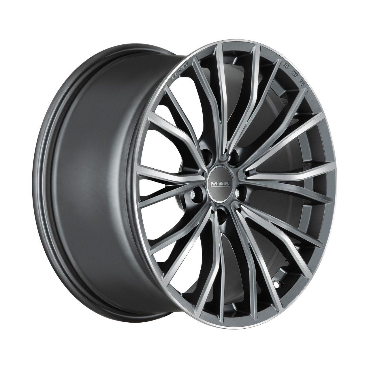 MAK MARK-D gun metal mirror face 9.5Jx19 5x112 ET44