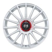 OZ SUPERTURISMO EVOLUZIONE WRC race white + red lettering 8.5Jx19 5x114.3 ET38