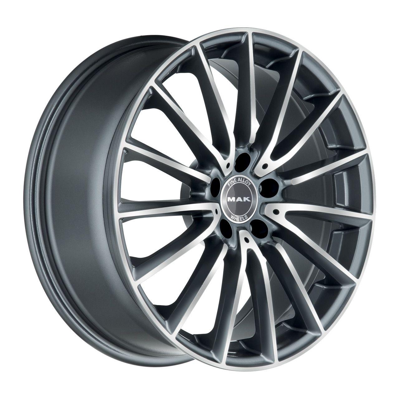 MAK KOMET gun metal mirror face 9.0Jx19 5x112 ET20