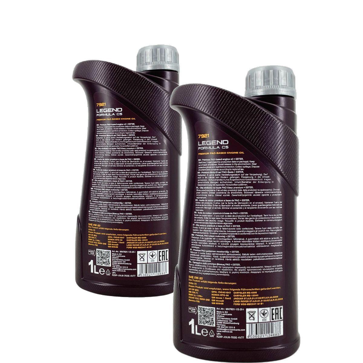 Mannol Legend Formula C5 0W-20 2x1 Liter