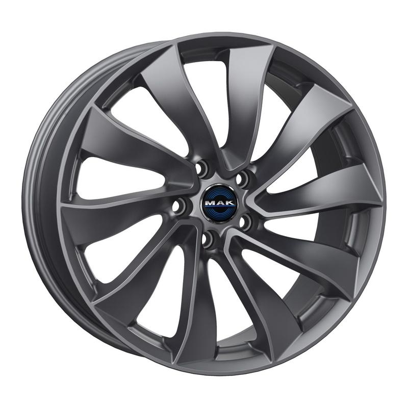 MAK SOLAR gloss gun metallic 9.5Jx20 5x114.3 ET45