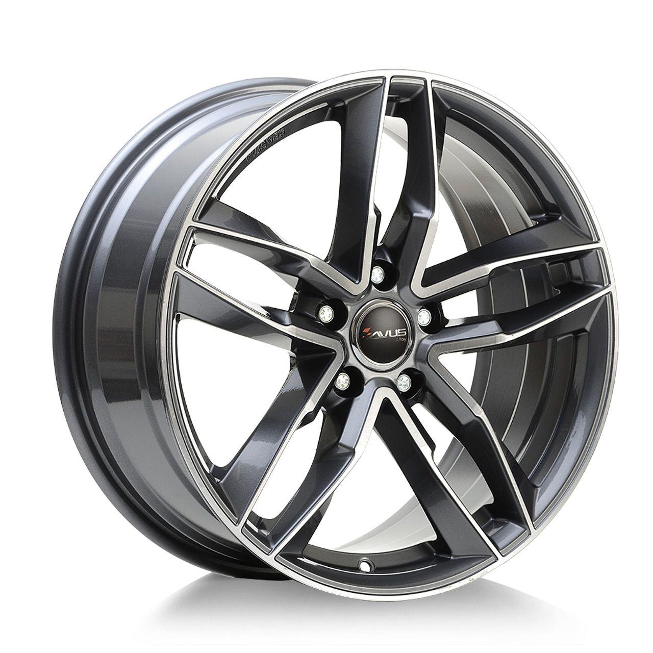 AVUS RACING AF16 anthracite polished 7.5Jx17 5x112 ET29