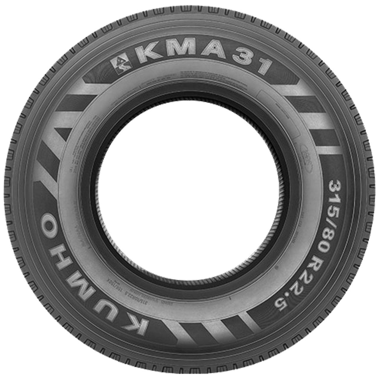 KUMHO 315/80 R 22.5 TL 156/150K KMA31 20PR M+S 3PMSF