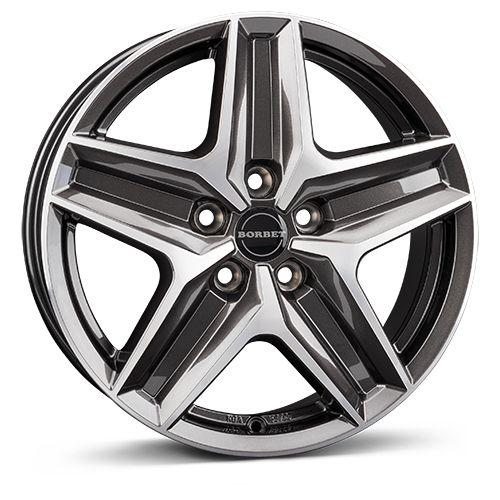 BORBET DESIGN CWZ mistral anthracite glossy polished 6.0Jx17 5x112 ET30