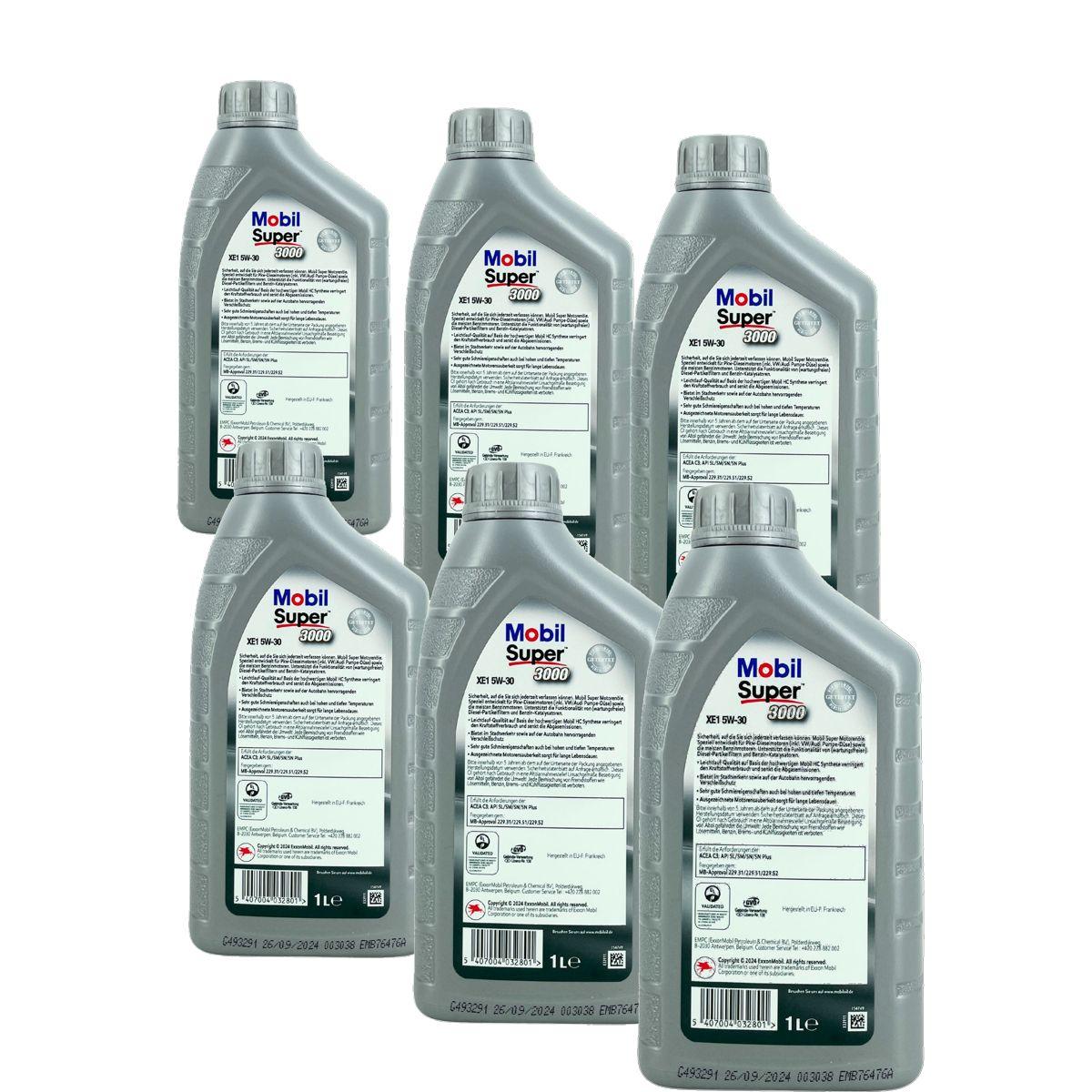 Mobil Super 3000 XE1 5W-30 6x1 Liter