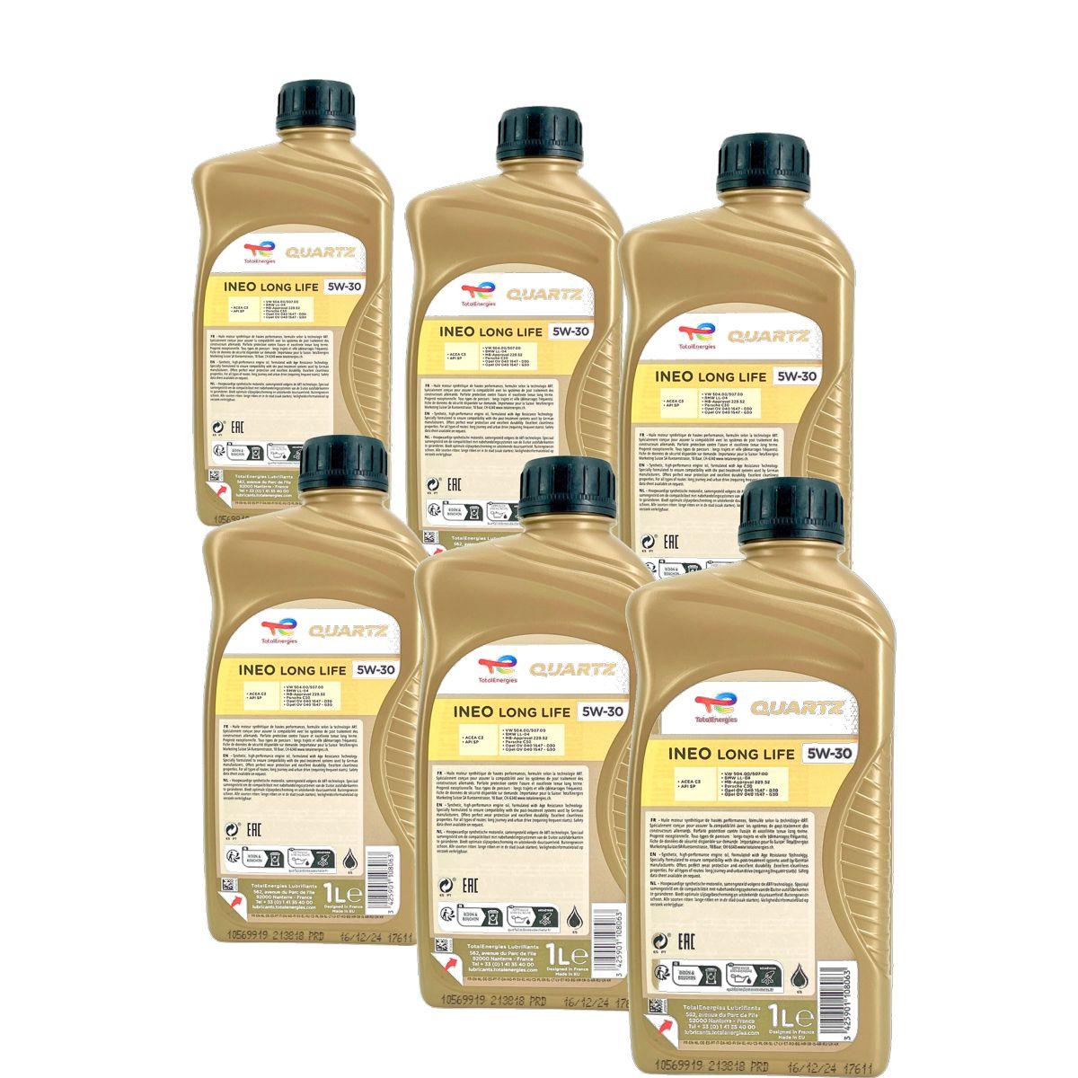 Total Quartz Ineo Longlife 5W-30 6x1 Liter