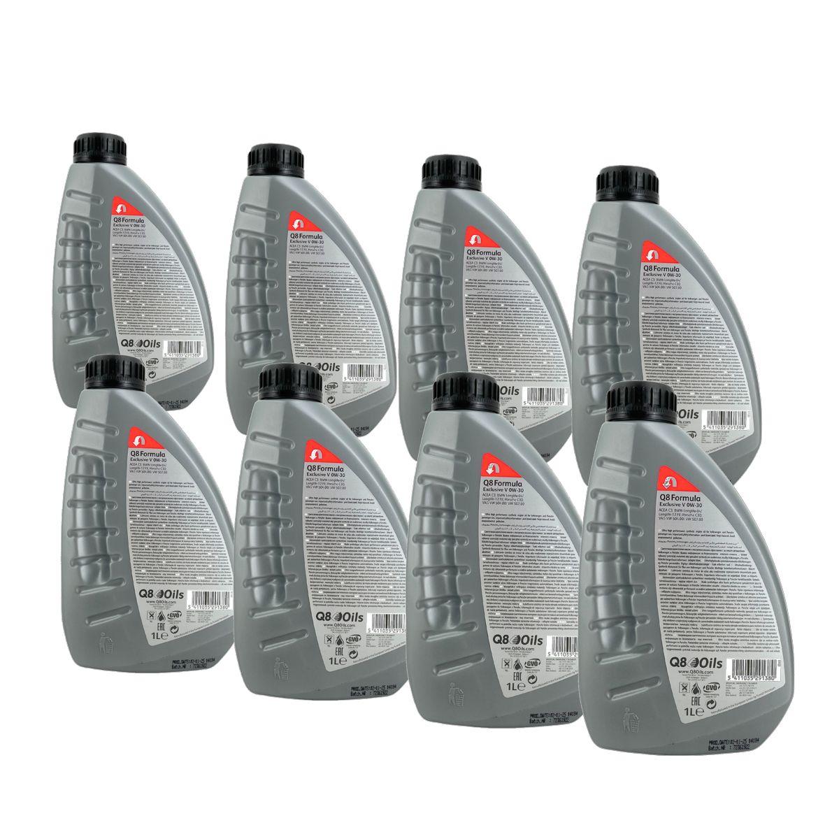 Q8 Formula Exclusive V 0W-30 8x1 Liter