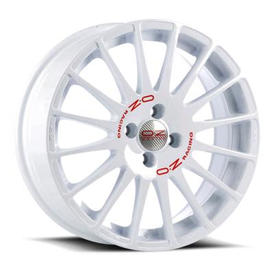 OZ SUPERTURISMO WRC race white + red lettering 6.0Jx14 4x100 ET36