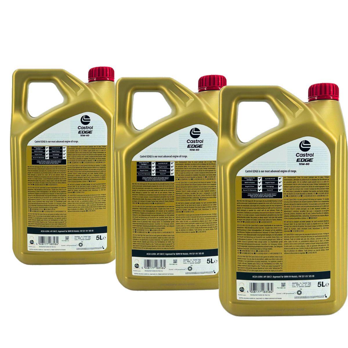 Castrol Edge 10W-60 3x5 Liter