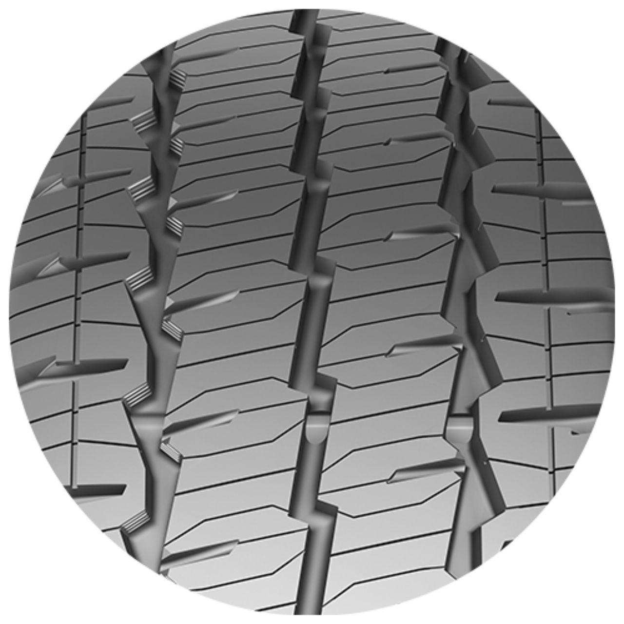 CONTINENTAL VANCONTACT A/S 225/75R16C 121/120R BSW