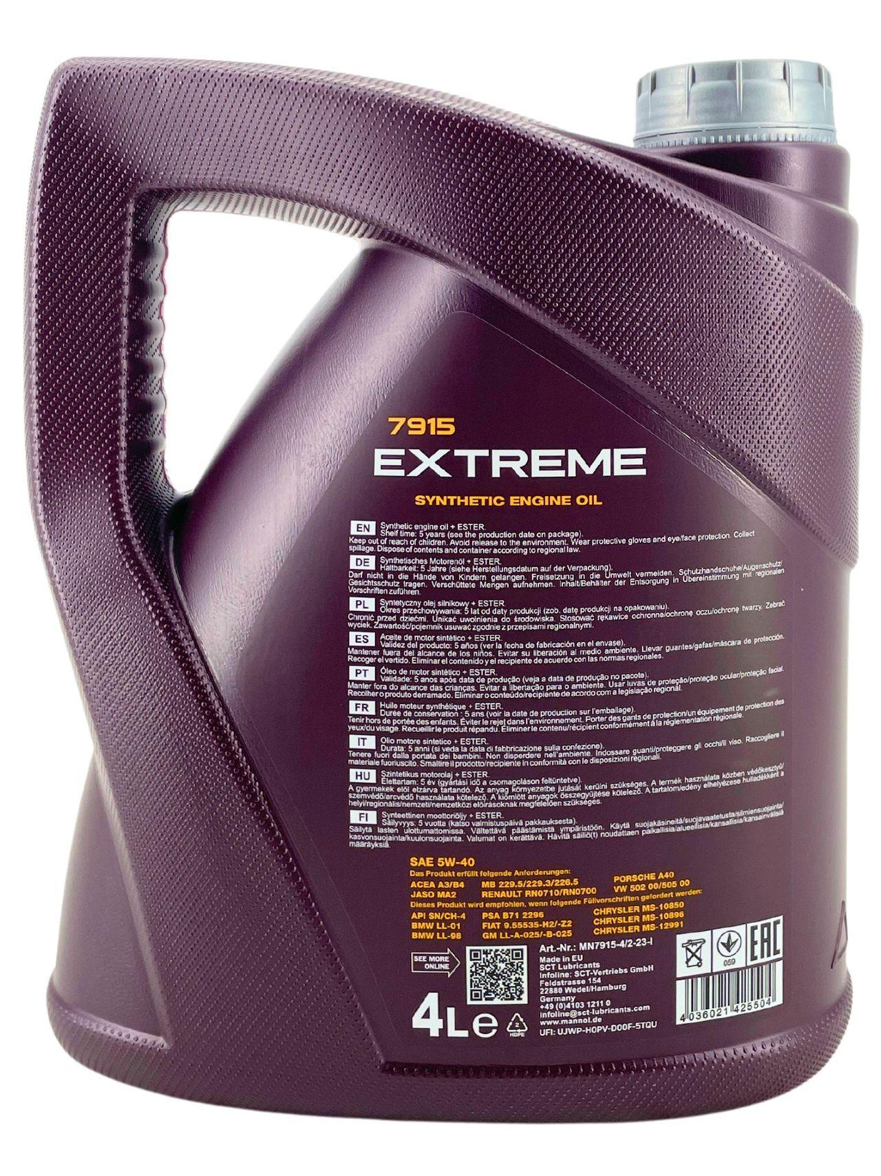 Mannol Extreme 5W-40 4 Liter