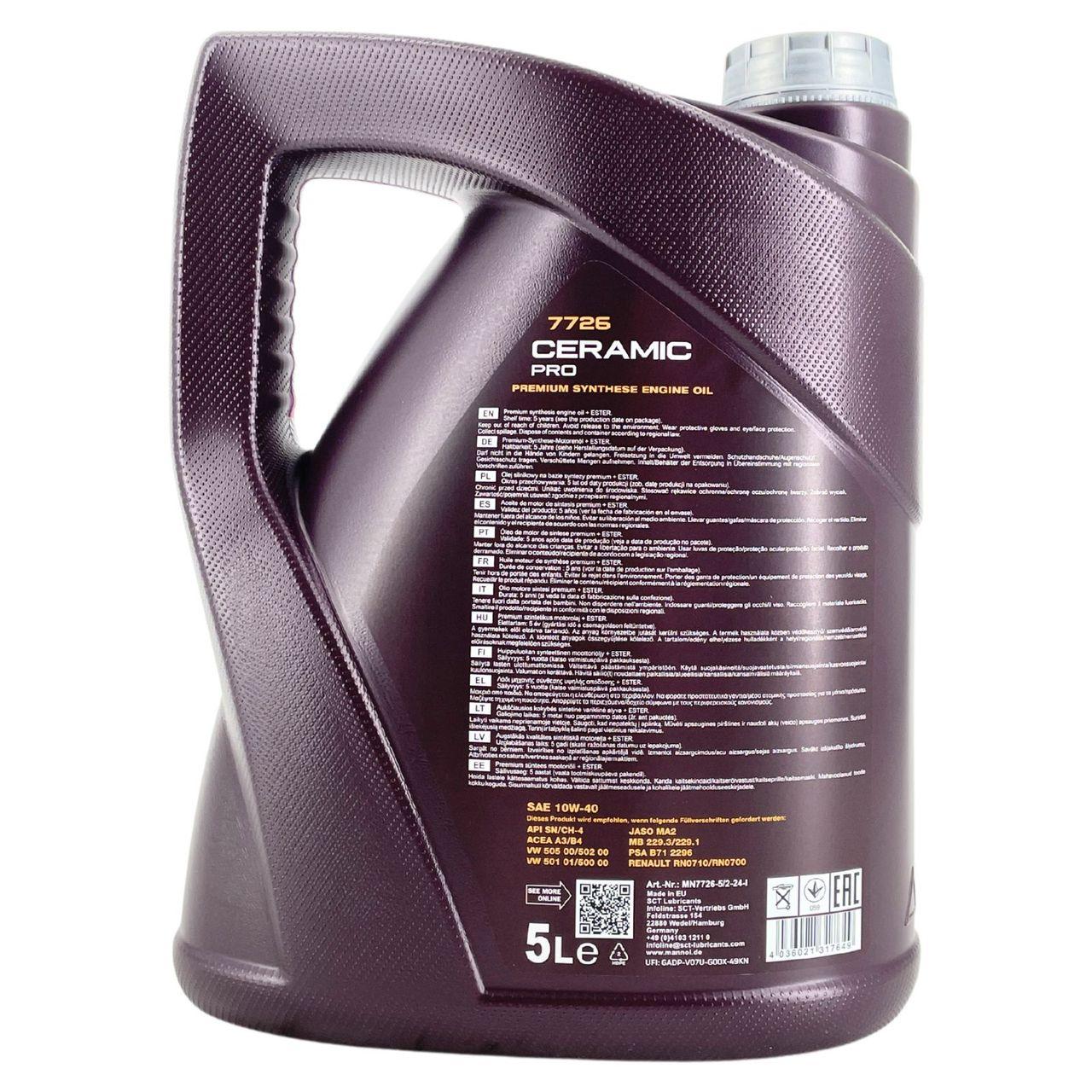 Mannol Ceramic Pro 10W-40 5 Liter