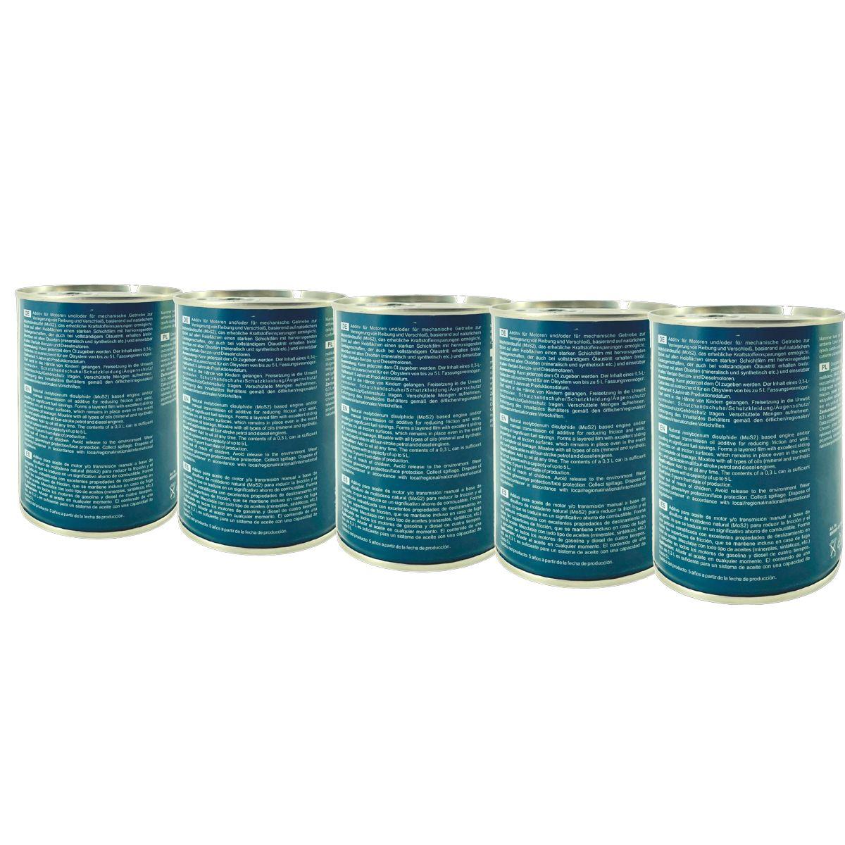 Mannol Molibden Additive Motoröl und Schaltgetriebeöl Additiv 5x300 ML