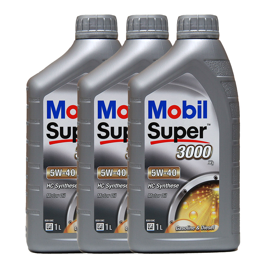 Mobil Super 3000 X1 5W-40 3x1 Liter