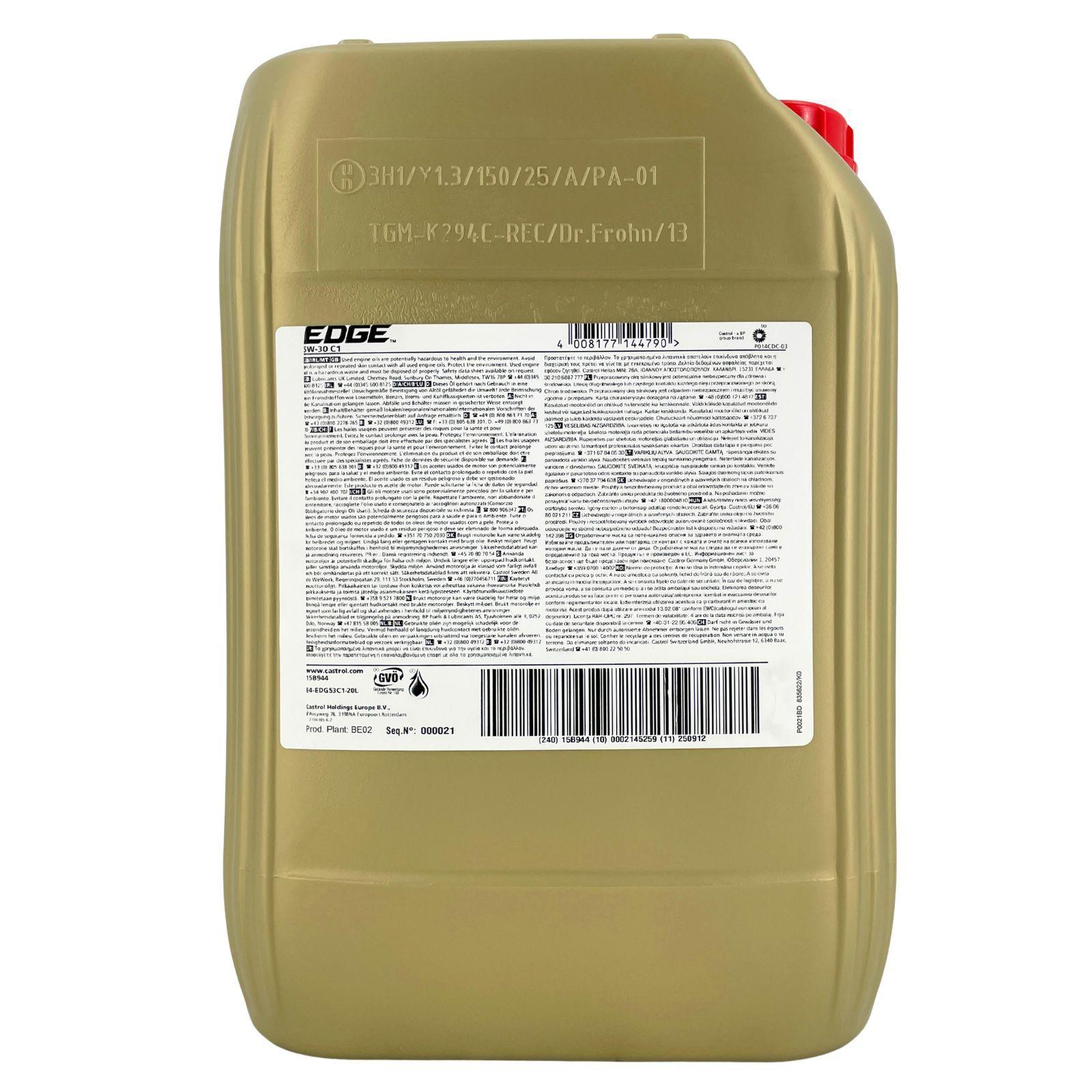 Castrol Edge 5W-30 C1 20 Liter