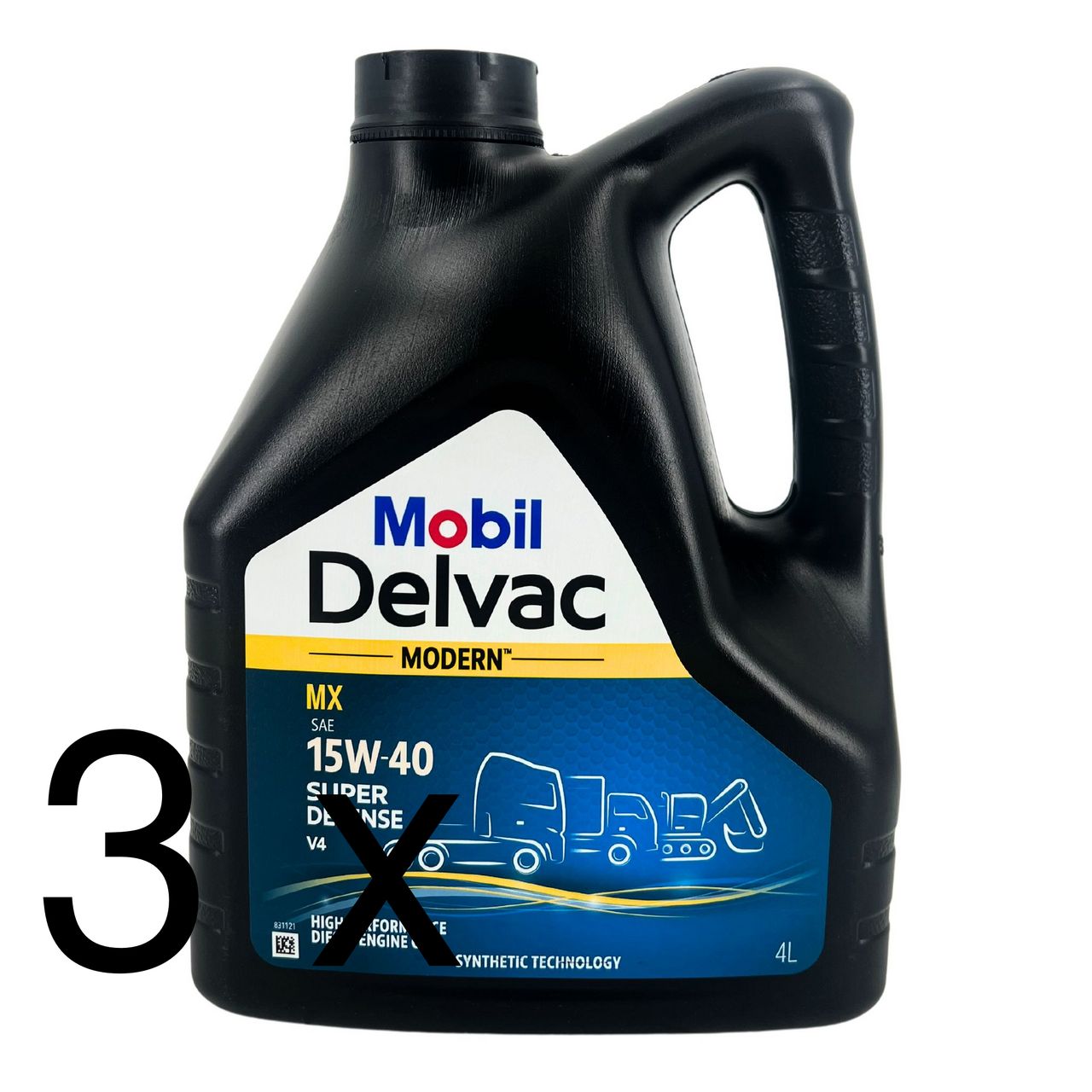 Mobil Delvac Modern MX 15W-40 Super Defense V4 3x4 Liter