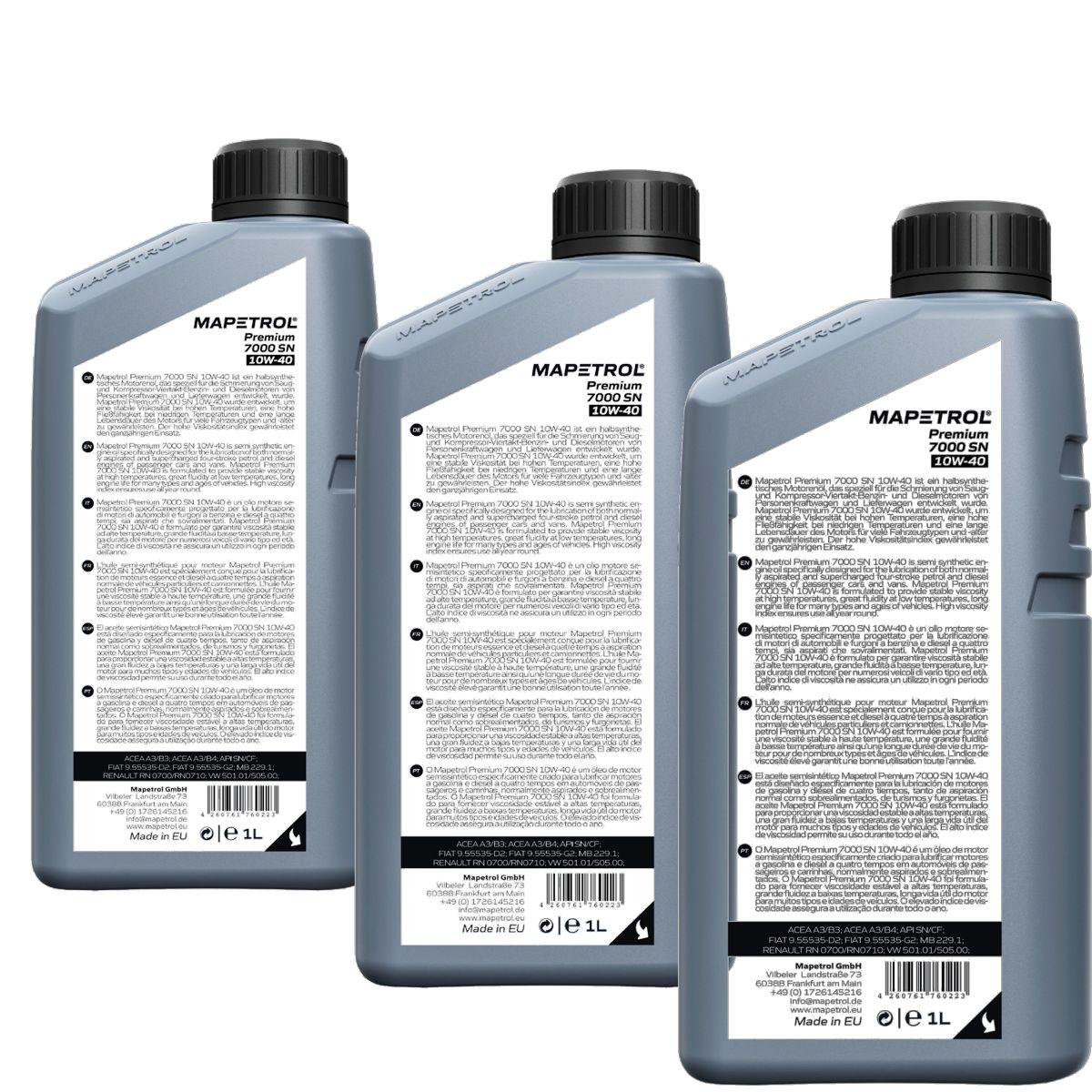 Mapetrol Premium 7000 SN 10W-40 3x1 Liter