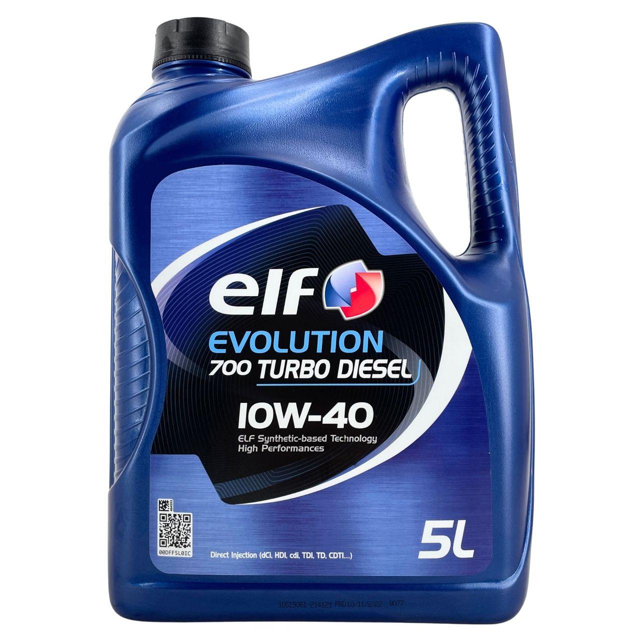 Elf Evolution 700 Turbo Diesel 10W-40 5 Liter
