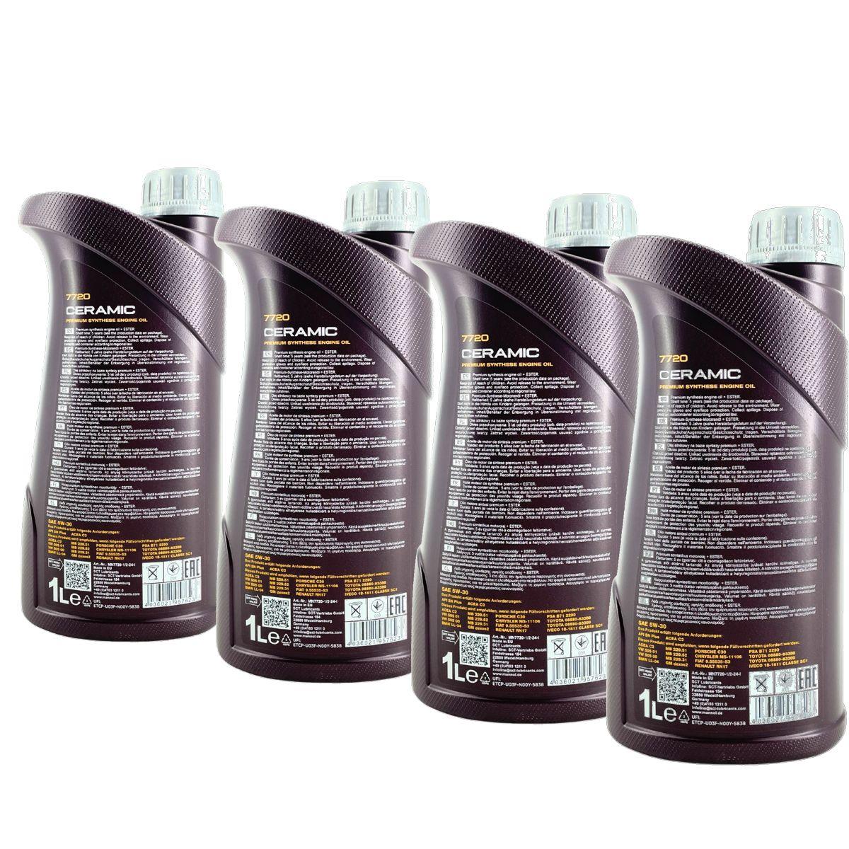 Mannol Ceramic 5W-30 4x1 Liter