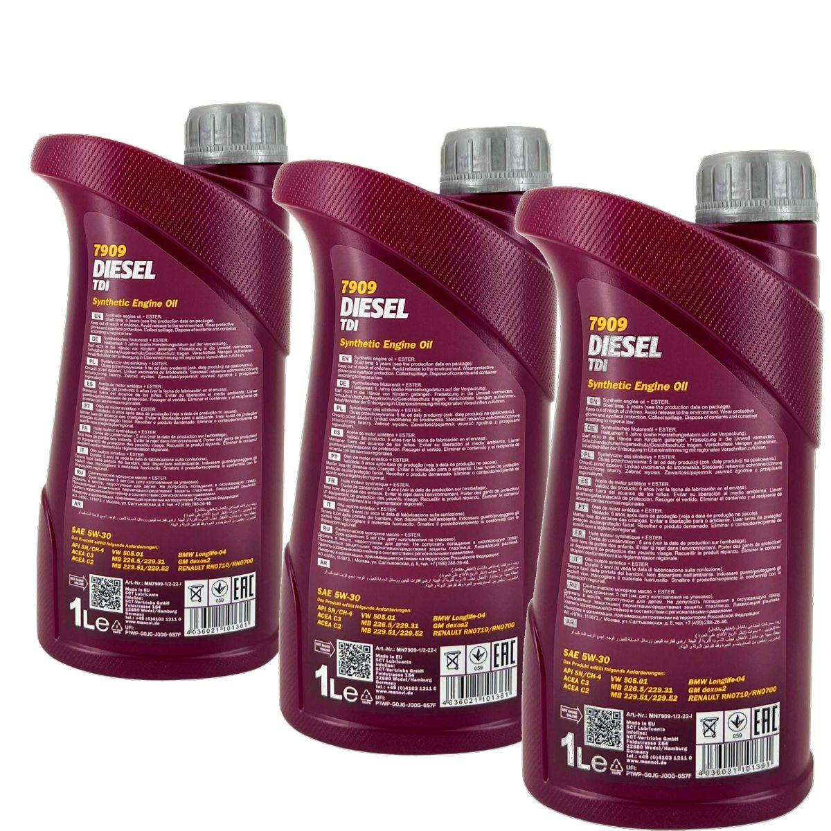 Mannol Diesel TDI 5W-30 3x1 Liter